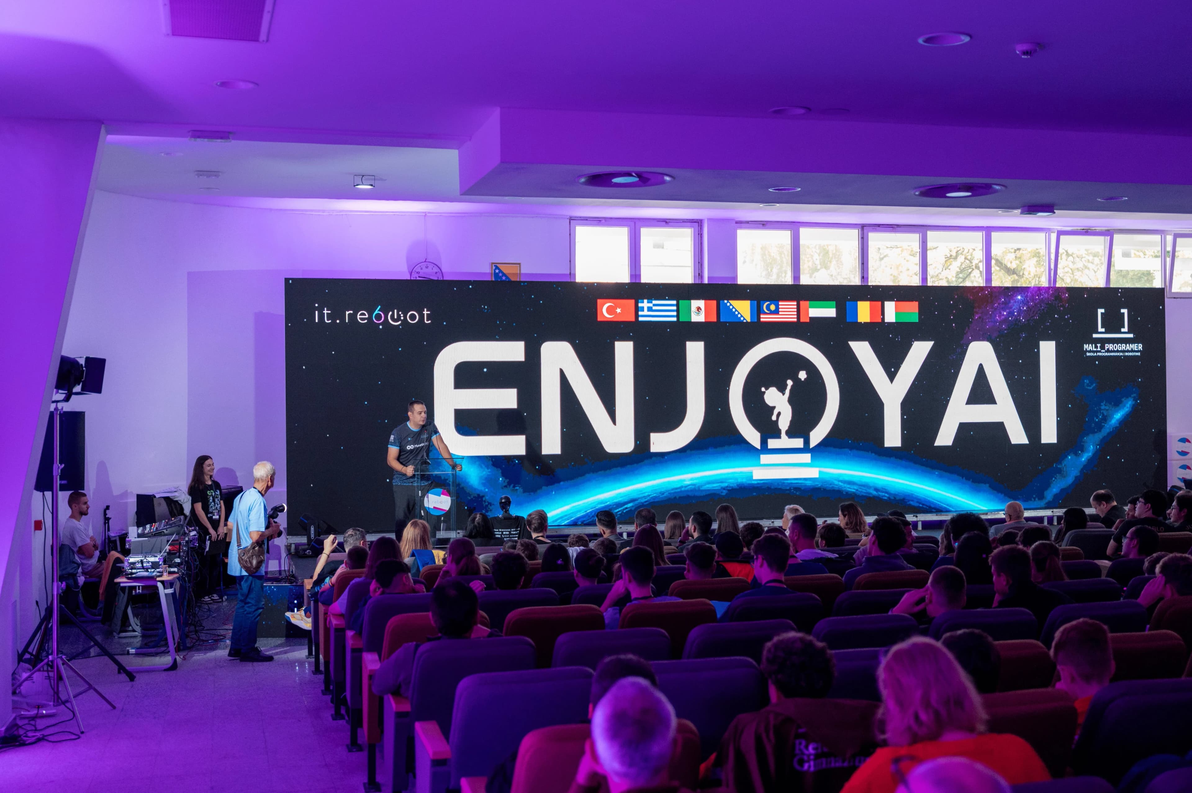 MonetizeAd and Mali programer Host ENJOY AI European Open: Travnik Welcomes Young Robotics Enthusiasts from Around the World